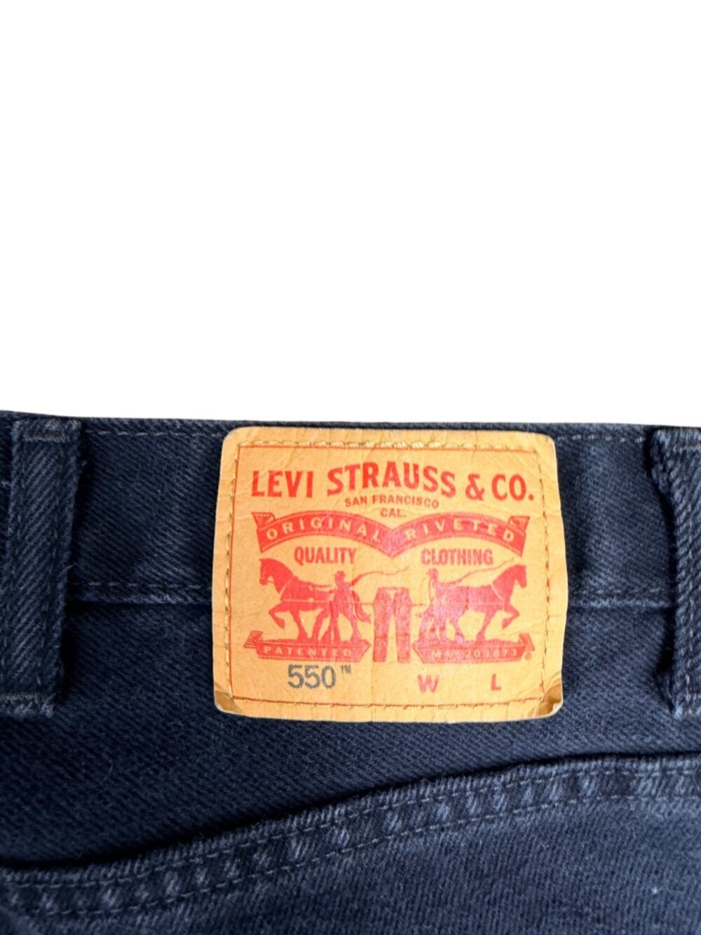 LEVI'S® Men's 550™ Relaxed Fit Tapered Leg Jeans in Faded Black | Size W46 X L32 - Picture 3 of 7
